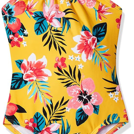 Kanu Surf Girls' Jasmine Beach Sport Halter One Piece Swimsuit, Brooke Mango, 8