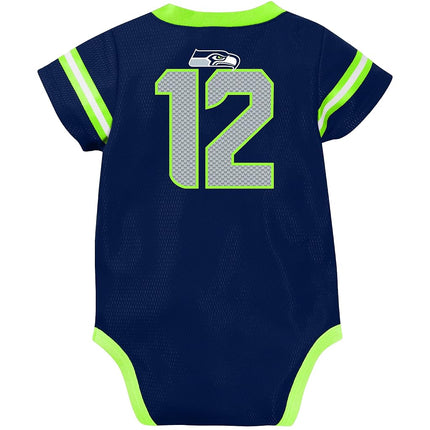 NFL New England Patriots Combinaison bébé garçon Dazzle 2018, Bleu, 0-3 Mois