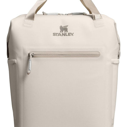 Stanley All Day Madeleine Mini Backpack Soft Cooler 14 Quarts | 20 Can Cooler with Handle and Shoulder Straps | Stays Cold for Hours | Insulated Travel Bag with Zipper | BPA-Free | Cream