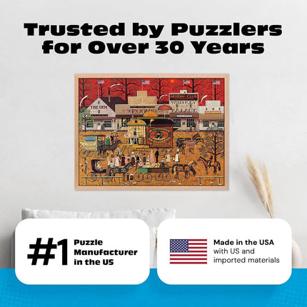 Buffalo Games – Charles Wysocki - Smooth Talker -1000 Piece Jigsaw Puzzle -Colorful Puzzles for Adults – Precision-Cut Pieces, Beautiful Artwork, and Hours of Fun
