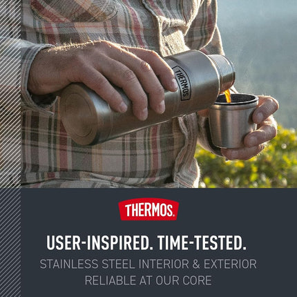 THERMOS Stainless King SK2000 Vacuum-Insulated Compact Bottle, 16 Ounce, Stainless