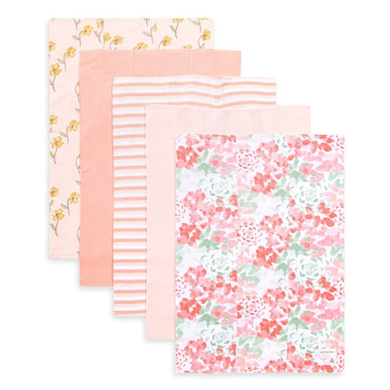 Burt's Bees Baby - Burp Cloths, 5-Pack Extra Absor