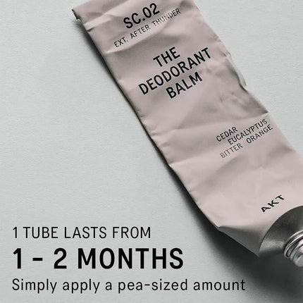 AKT Deodorant Balm 50 mL, Natural Deodorant for Men and Women, Award-Winning, Multi-use, Cream Deo Without Aluminum, Plastic Free, All Genders (SC.02 AFTER THUNDER)