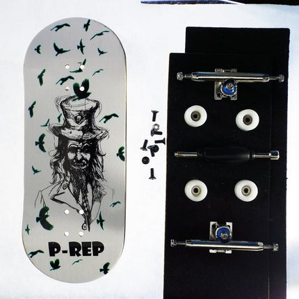 P-REP V2 PRO Performance Complete Wooden Fingerboard with Urethane Wheels - Unlucky 36mm