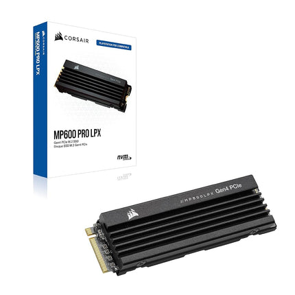 Corsair MP600 PRO LPX 1TB M.2 PCIe Gen4 NVMe SSD, Up to 7100MB/s, 3D TLC NAND, M.2 2280, Optimised for PS5, Black, 1 Count