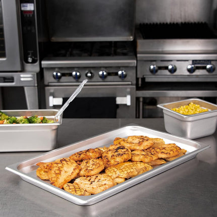 Carlisle FoodService Products Durapan Stainless Steel Pan Full Size, Hotel Pan for Catering, Buffets, Restaurants, Stainless Steel, 1 Inches Deep, Silver, (Pack of 6)