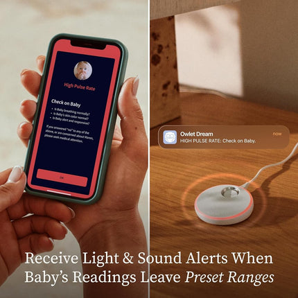 Owlet Dream Sock® - Smart Baby Monitor - Track Live Pulse (Heart) Rate, Oxygen in Infants