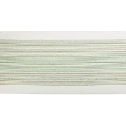 DII Fringed Stripe Tabletop, Table Runner, Cotton, Thyme, 14x72