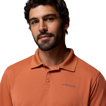 Columbia Men's Utilizer Polo, Teak Brown, Large