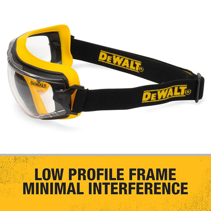 Dewalt DPG82-21 Concealer Smoke Anti-Fog Dual Mold Safety Goggle