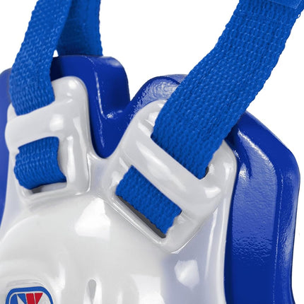 Translucent and double Royal Blue Cliff Keen F5 Tornado 4-Strap Stock Head Gear