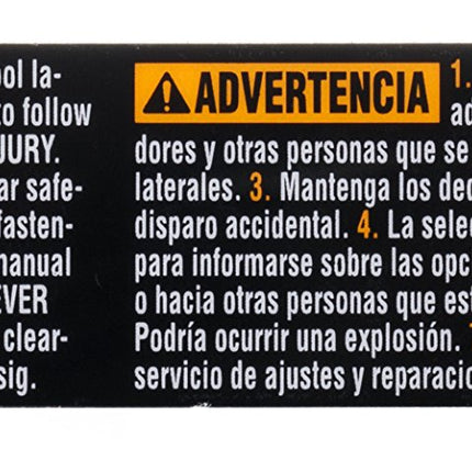 Bosch Parts 2610022001 Label