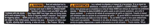 Bosch Parts 2610022001 Label