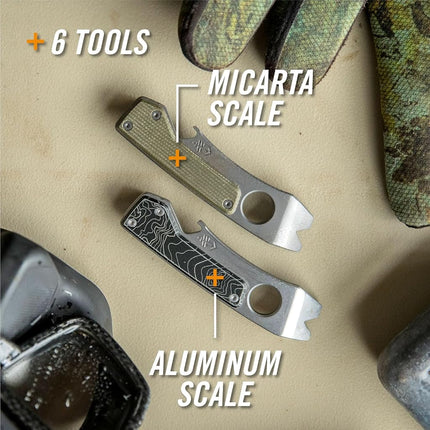 Gerber Gear Chonk 6-in-1 Multi-Tool - Pry Bar, Wire Stripper, Nail Puller, EDC Gear and Equipment - Micarta