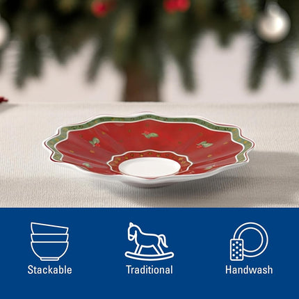 Villeroy & Boch Toy's Delight Saucer Coffee/Tea Cup, Porcelain, Red