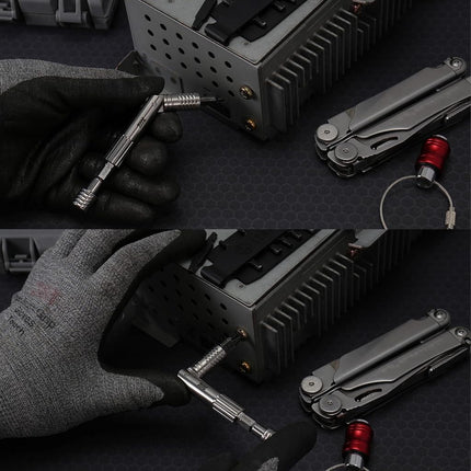 711L Pen Driver TG - Compact EDC Bit Driver with Foldable L-Handle | Compatible with 4mm Precision Bits & 1/4" Double-Ended Bits | 7DP1D