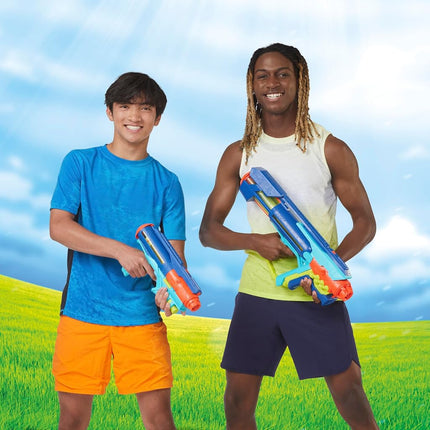 Nerf Super Soaker Power Drench XL Water Blaster, High Performance Pressurized Blasting, Easy Fill Station, Water Toys, Ages 8+