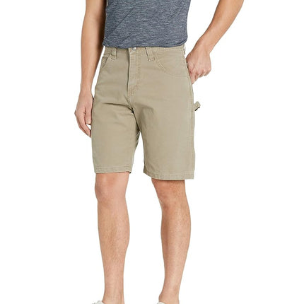 Wrangler Men's Big and Tall Authentics Classic Carpenter Short, Military Khaki, 46