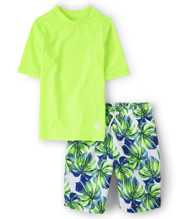 The Children's Place Boys' Short Sleeve Rash Guard