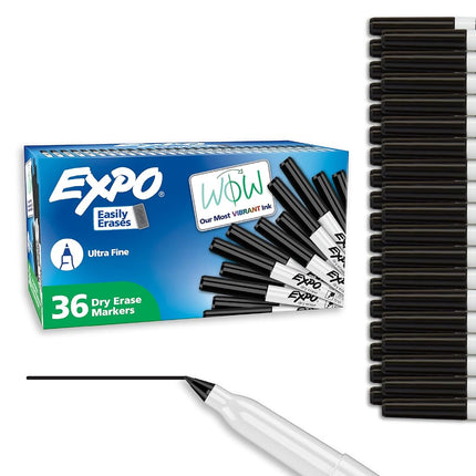 Expo Low Odor Dry Erase Markers, Ultra Fine Tip, B