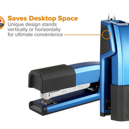 Bostitch Office Epic Metal 3 in 1 Stapler, 25 Sheet Capacity, Includes 210 Staples in Staple Storage Compartment & Integrated Remover,