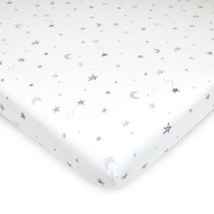 TL Care Fitted Portable/Mini-Crib Sheet 100% Natur