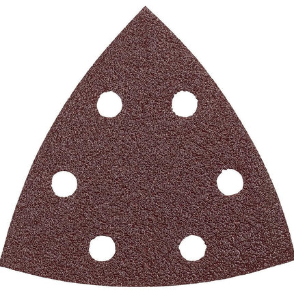BOSCH SDTR060 Detail Triangle, Hook & Loop Sanding Sheet, Brown 60 Grit, 5-Pack