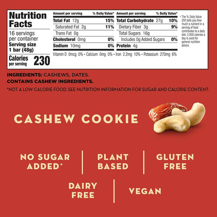 Larabar Cashew Cookie, Box of 16