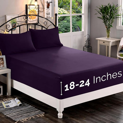 Elegant Comfort 1500 Premium Fitted Sheets Ultra S