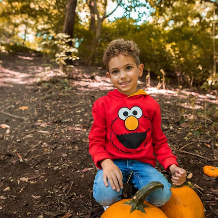 Sesame Street Elmo Sweat-shirt à capuche en molleton pour tout-petits garçons 2T