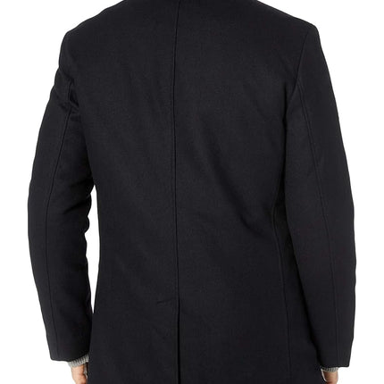 Cole Haan Men's Pressed Melton 3-in-1 Topper Jacket With Removable Bib, black, Large