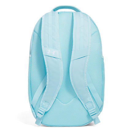 Mochila Under Armour unisex-adult Hustle 6.0, Stream/Metallic Cristal Gold, Talla única, Mochila Hustle 6.0