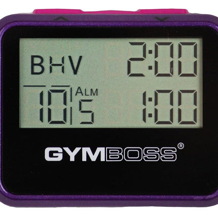 Gymboss Interval Timer and Stopwatch - VIOLET / PINK METALLIC GLOSS