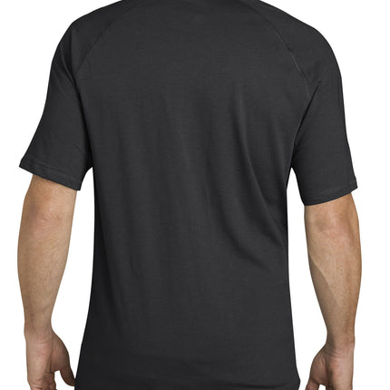 Dickies Men's Short Sleeve Performance Cooling Tee, Black Heather, Small