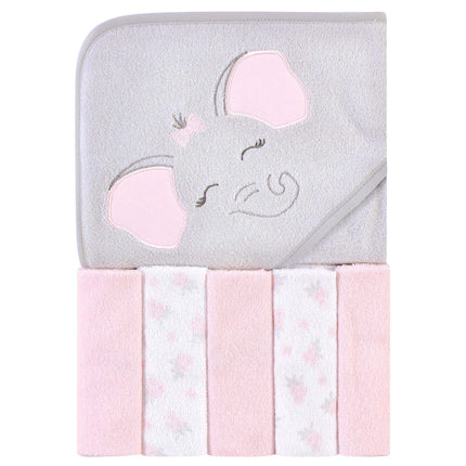 Hudson Baby Unisex Baby Hooded Towel and Five Wash