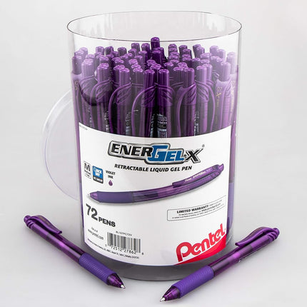Pentel EnerGel-X Retractable Gel Pen, (0.7mm) Med.