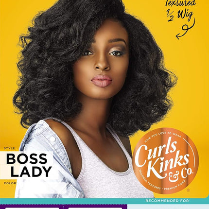 Sensationnel Synthetic Hair Half Wig Instant Weave Curls Kinks & Co BOSS LADY (2)