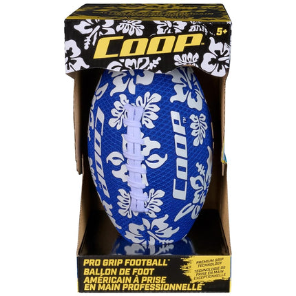 SwimWays Coop Pro Grip Football, Waterproof Football, Outdoor Games for Adults and Kids, Sports Equipment, Pool Party Games and Toys, Blue, 9.25”