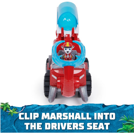 Paw Patrol Jungle Pups, Marshall Elefante Camión de Bomberos con Lanzador de Proyectiles, Camión de Juguete con Figura de Acción, Juguetes para Niños y Niñas de 3 Años en Adelante
