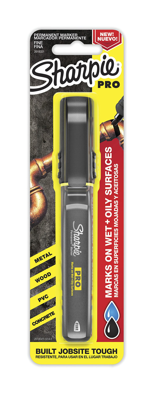 Sharpie Pro Permanent Marker, Fine Point, Black Ma