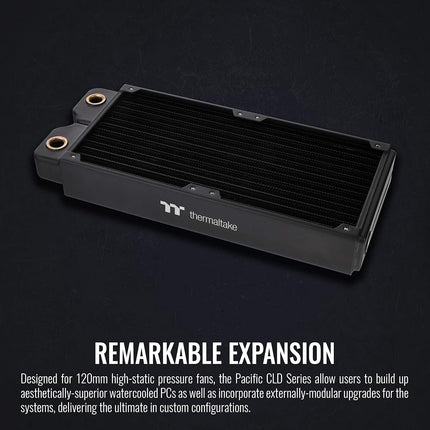Thermaltake Pacific DIY CLD240 40mm Thick High-Density Double Micro Fins Copper Radiator CL-W281-CU00BL-A