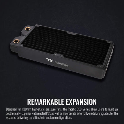 Thermaltake Pacific DIY CLD240 40mm Thick High-Density Double Micro Fins Copper Radiator CL-W281-CU00BL-A