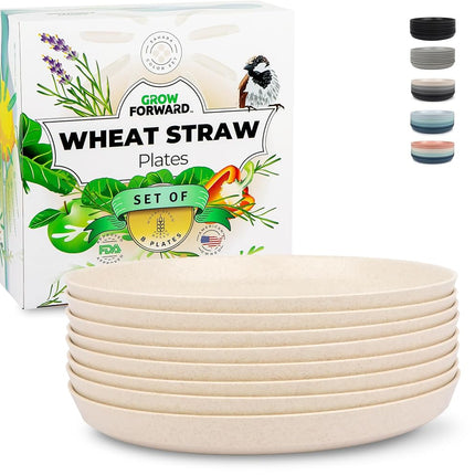 Grow Forward Premium Wheat Straw Plates - 10 Inch 
