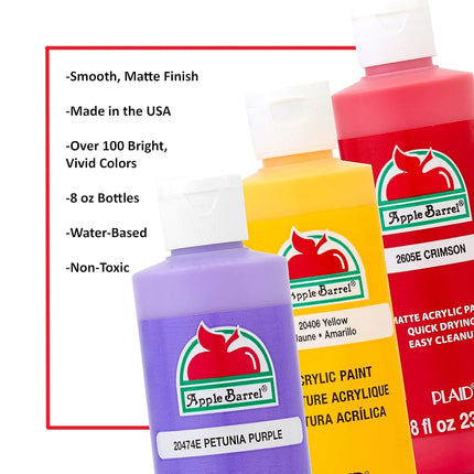 Apple Barrel Acrylic Paint (8 Ounce), 20717E Bright Blue, 8 Oz