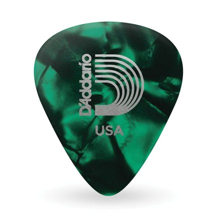 Planet Waves Celluloid Green Pearl Picks - Extra H