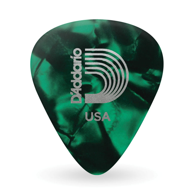 Planet Waves Celluloid Green Pearl Picks - Extra H