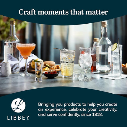 Libbey 917CD Heavy Base Rocks Glasses Set of 12, Rocks Whiskey Glasses Set with Simple Lines, Dishwasher Safe Cocktail Drinking Glasses, Ideal Rocks Glassware for Special Moments