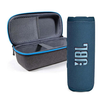 JBL Flip 6 (bleue) + pack avec étui rigide de protection divvi!