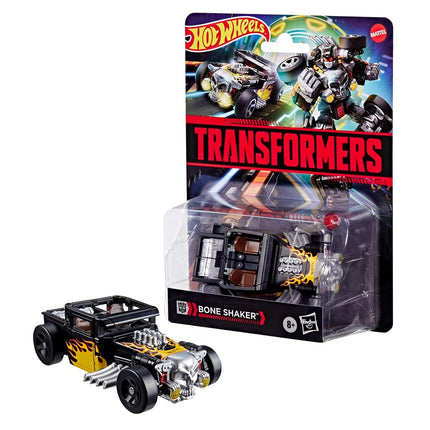 Transformers Collaborative Hot Wheels® x Transformers Bone Shakerä, Deluxe Class 5-Inch Robot Action Figure Converts to Car, Car Toys for Ages 8+