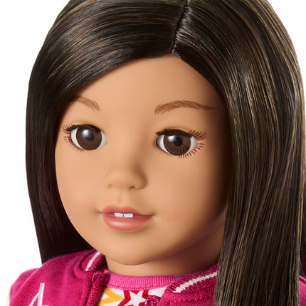 American Girl, Truly Me 18-inch Doll #124 with Brown Eyes, Straight Black-Brown Hair, Light-to-Medium Skin, Ages 6+
